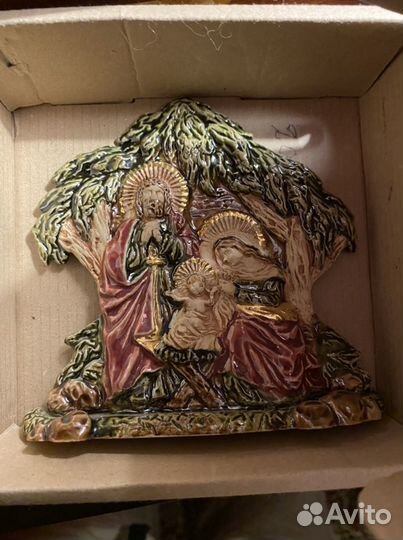 Чешская статуэтка с религиозным сюжетом