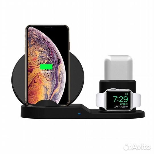 Зарядная станция 3 в 1 Apple Watch iPhone Airpods