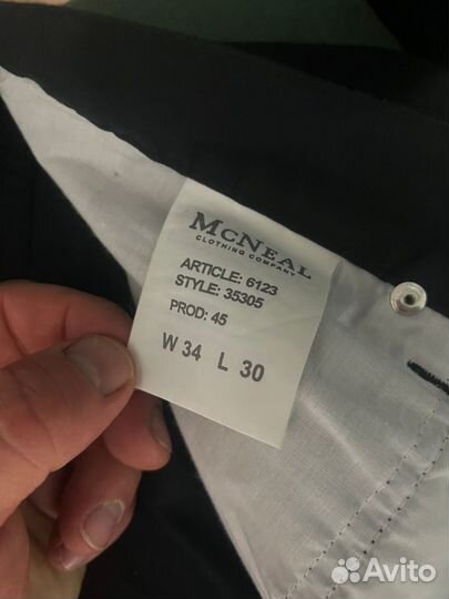 McNeal W34 L30 Брюки Оригинал