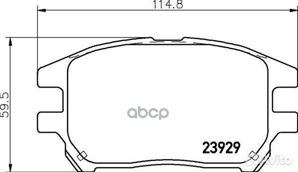 Колодки тормозные дисковые перед (PF-1481)