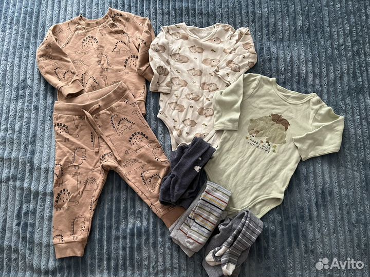 Вещи пакетом на мальчика 74/80/86