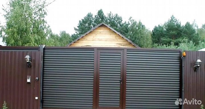 Ворота откатные металлические быстро