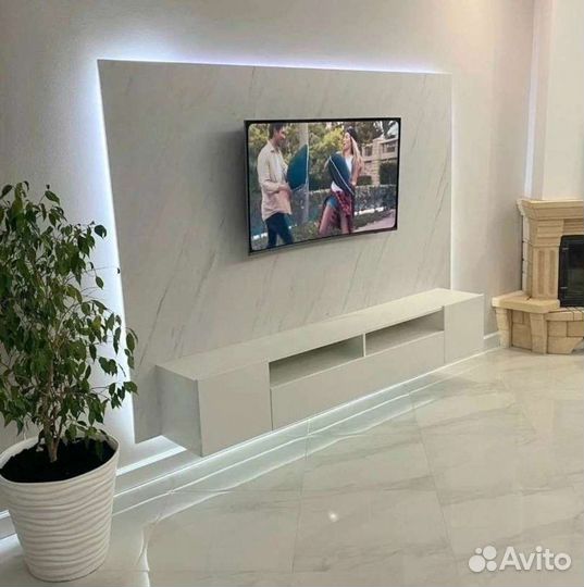 Тумба под тв белая