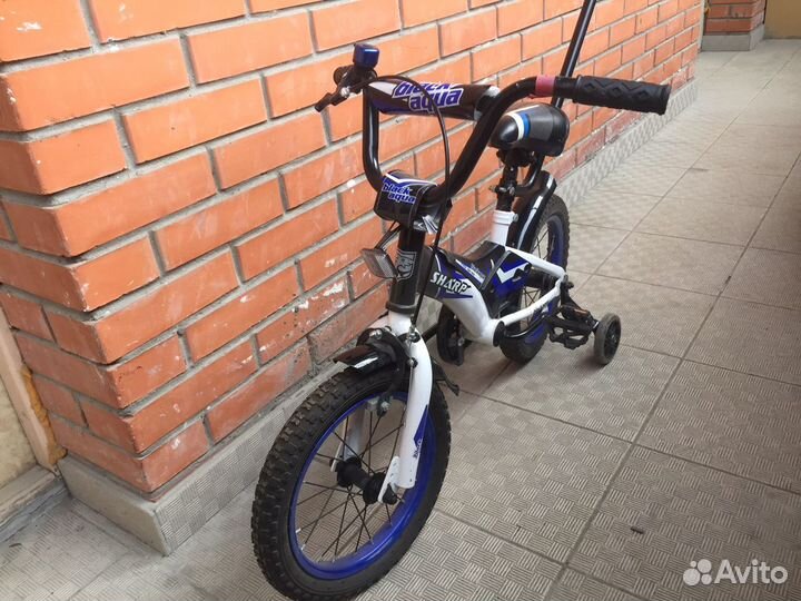 Детский велосипед с родительской ручкой