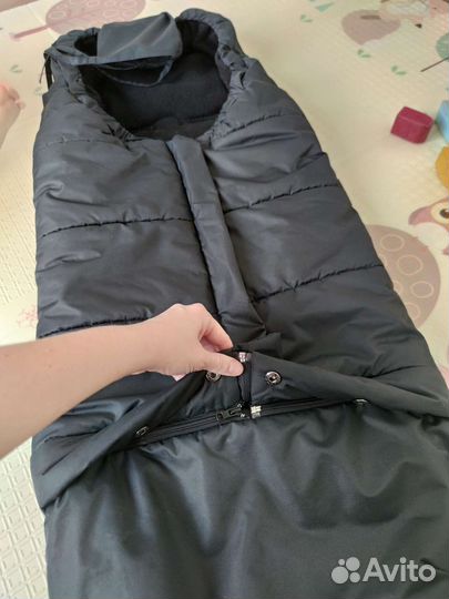 Зимний конверт трансформер в коляску санки leokid