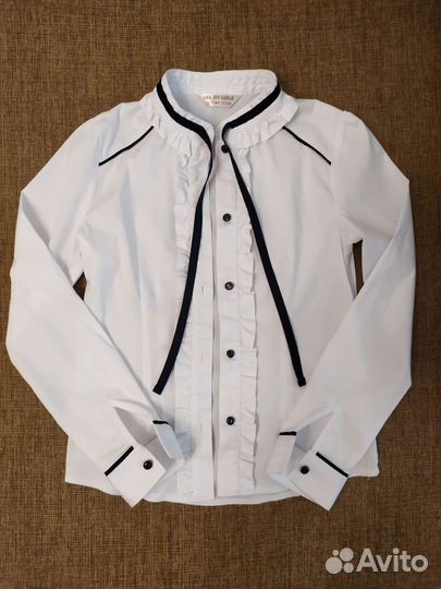 Блузка школьная для девочки 140 см