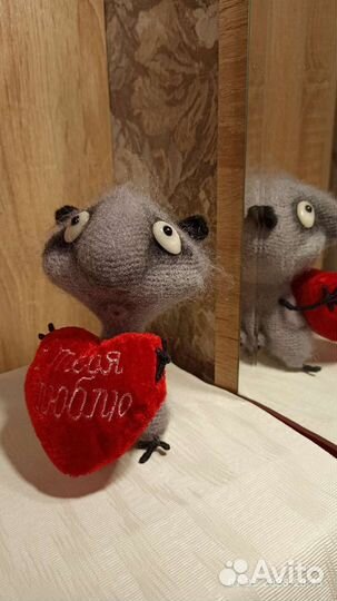 Интерьерная игрушка ручной работы, енот Федот