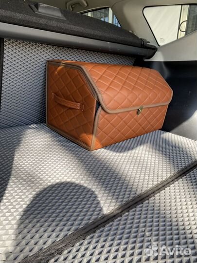 Саквояж в багажник авто оранжевый 50см