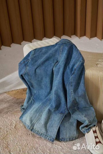 Джинсовый пиджак prada