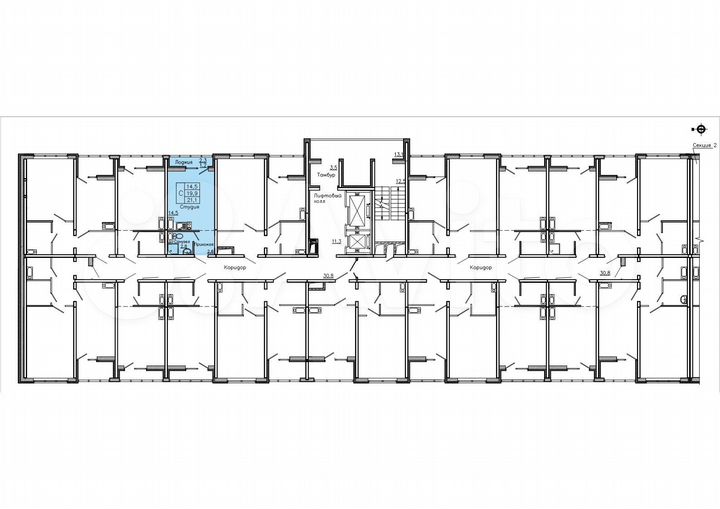 Квартира-студия, 21,1 м², 3/18 эт.