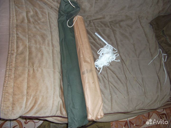 Палатка туристическая, детская и спальник СССР