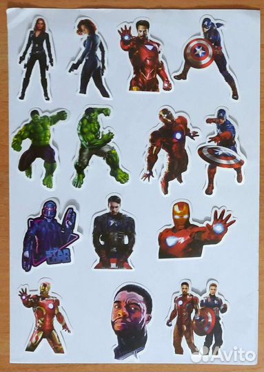 Наклейка Супергерои Марвел
