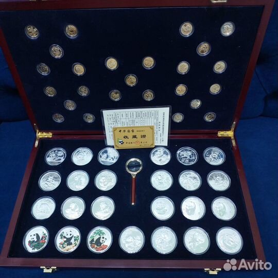 Набор сувенирных монет - Китай 1983-2006 Панды