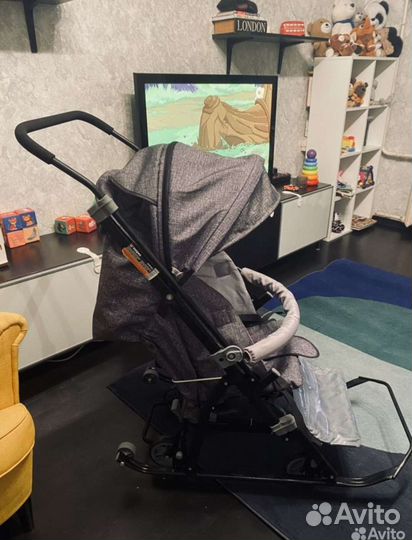 Сани - коляска зимние на колесах Vulpes GL