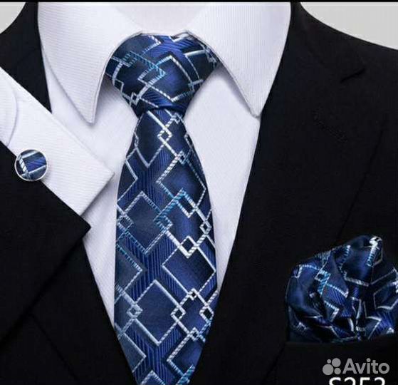 Наборы галстук-платок-запонки
