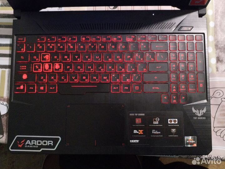 Игровой ноутбук Asus tuf gaming fx505dy-bq109
