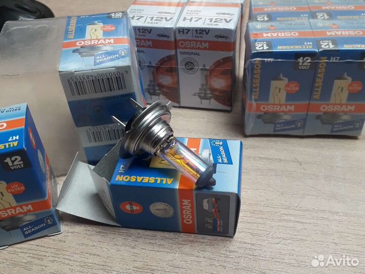Лампы H7, H4, H11, H8 osram