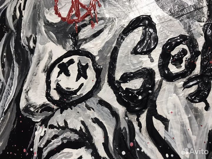 Картина акрилом на холсте 40x50