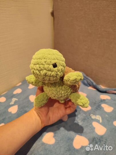 Пара черепашек игрушки плюшевые