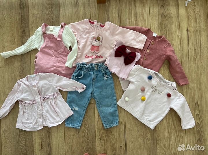 Пакет одежды на девочку 80