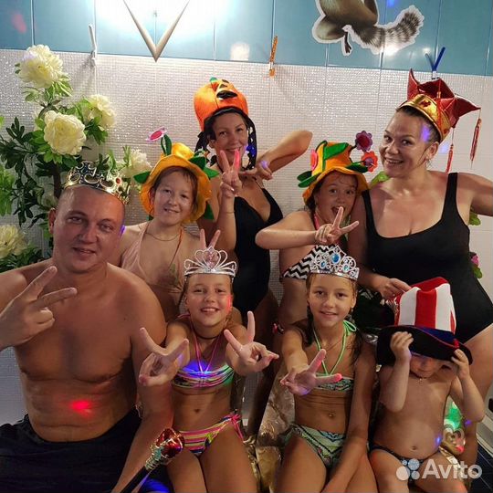 Сауна с теплым бассейном 34 градуса