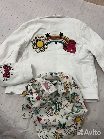 Джинсовка и шарф платок sonia rykiel