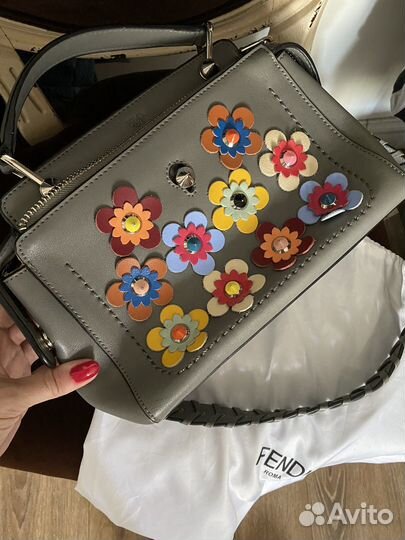 Сумка fendi натуральная кожа