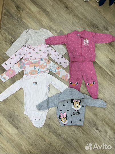 Вещи пакетом для девочки 80 86