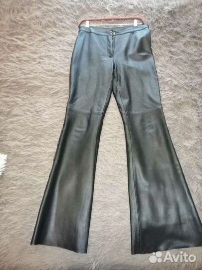 Кожаные брюки женские 44-46