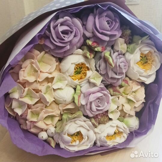 Сладкий букет из зефира