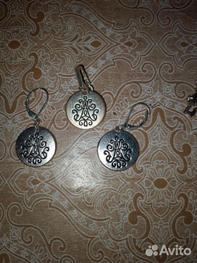 Серьги кулоны СССР