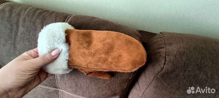 Рукавицы натуральная овчина