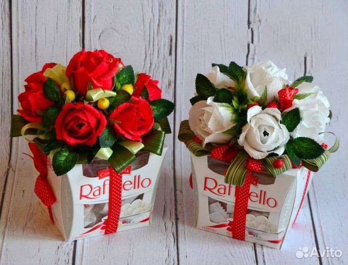 Сладкие букеты из конфет