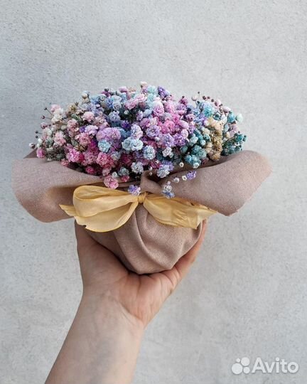 Букеты-гиганты из Гипсофилы