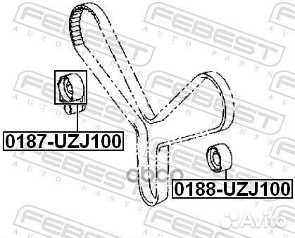 Ролик натяжителя ремня грм 0187uzj100 Febest