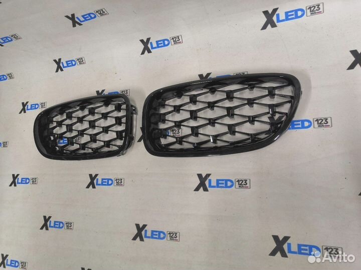 Решетки радиатора BMW F10 F 10 Diamond черные