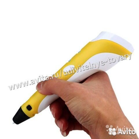 3Д ручка с дисплеем 2 поколение + пластик