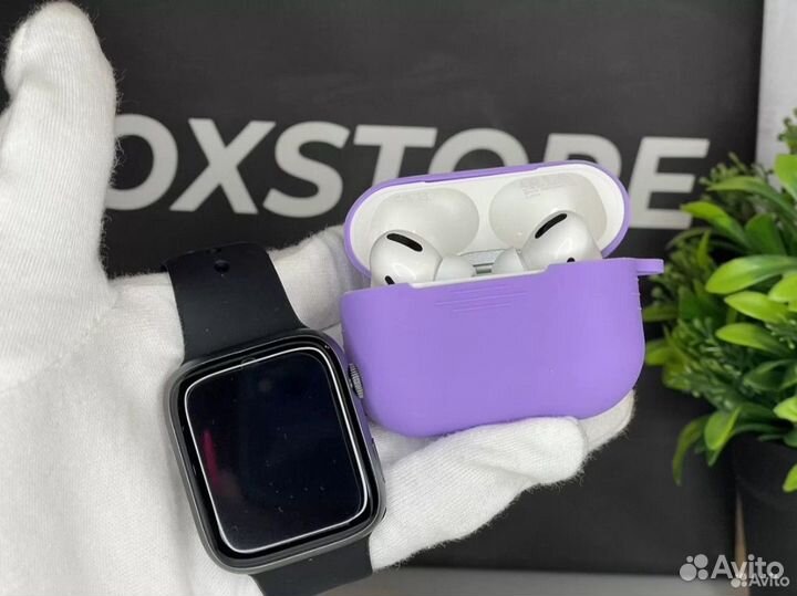 Подарочный набор Apple Watch 8 + AirPods