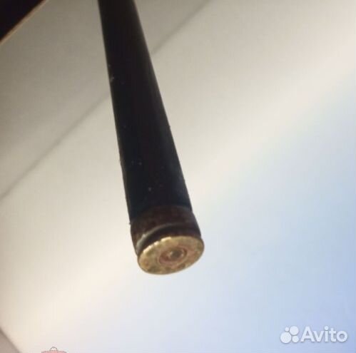 Трость птица рог резьба латунь кость