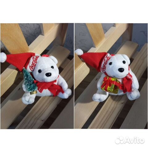 Новогодняя игрушка мишка Coca-Cola
