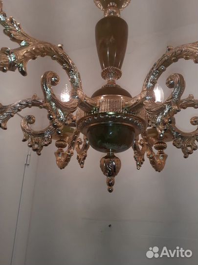 Люстра с ониксом (пластик)