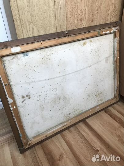 Старинная картина холст масло