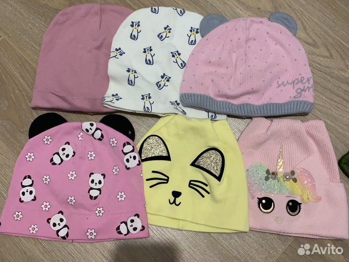 Шапки на девочку от 2 до 4 лет