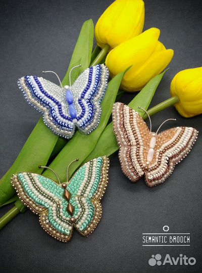 Брошь зайка ручной работы