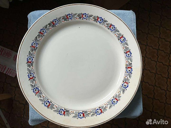Блюдо, фарфор. СССР, Буди, Дулёво