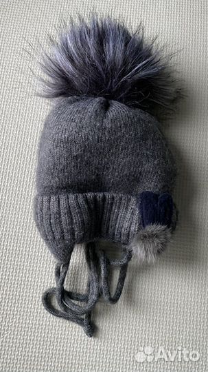 Шапка для мальчика детская зимняя на 6 месяцев