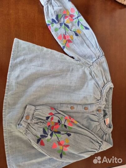 Рубашка джинсовая для девочки