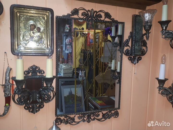 Зик Рябинка бра зеркало светильник лампа таршер