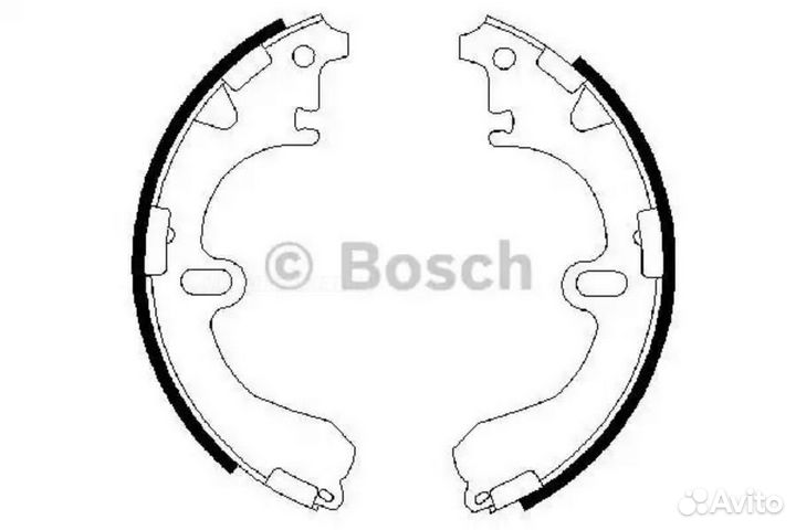 Bosch 0 986 487 422 Колодки тормозные барабанные п