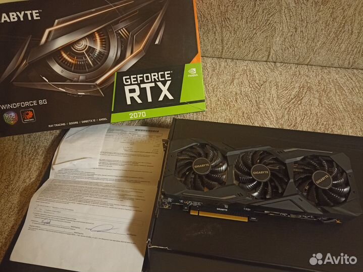 Видеокарта RTX 2070 8GB Gigabyte